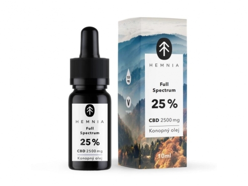 Пълноспектърно CBD конопено масло 25%, 2500 mg, 10 ml