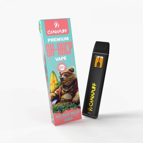 9H-HHCP Vape Big Bad Bear 99% CanaPuff - 1 мл - - За еднократна употреба